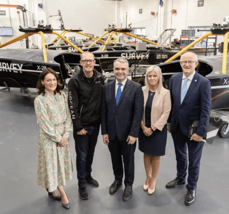 Graphic House Ireland team with X-Ocean survey vessels.